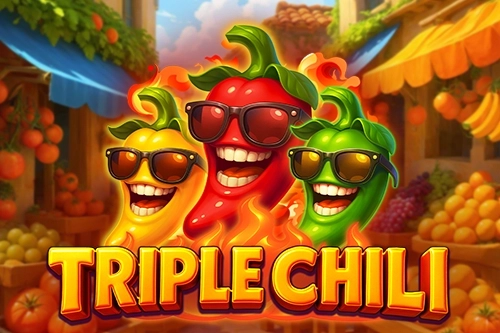 Triple Chili spillskjerm med glade chili-paprikaer